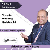 CA Final Financial Reporting (Revision) 1.0 Video Lectures by CA Vinod Kumar Agarwal (Pendrive)